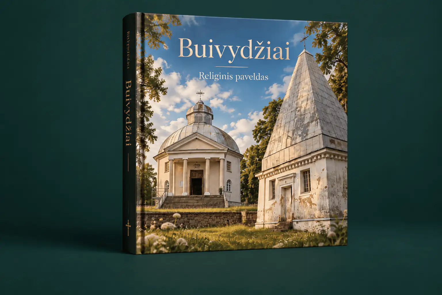 Okładka publikacji o św. Florianie z kościołem i kaplicą w Bujwidzach